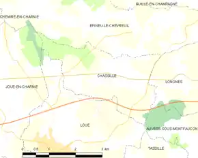 Poziția localității Chassillé