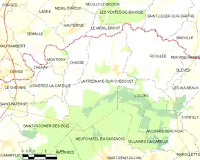 Poziția localității La Fresnaye-sur-Chédouet
