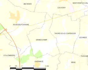 Poziția localității Grandchamp