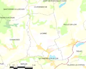 Poziția localității Lhomme