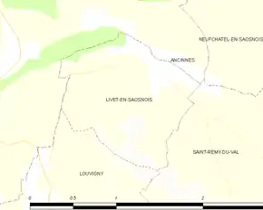 Poziția localității Livet-en-Saosnois
