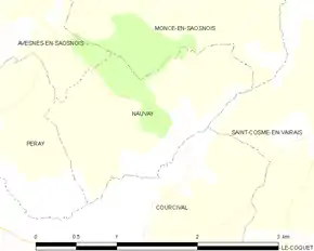 Poziția localității Nauvay