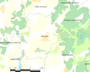 Poziția localității Requeil