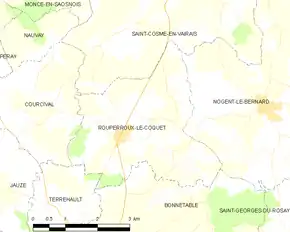 Poziția localității Rouperroux-le-Coquet