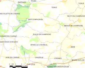 Poziția localității Ruillé-en-Champagne