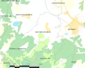 Poziția localității Saint-Biez-en-Belin