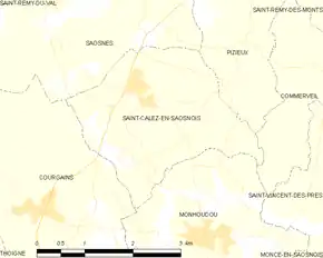 Poziția localității Saint-Calez-en-Saosnois