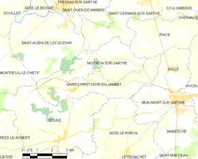 Poziția localității Saint-Christophe-du-Jambet