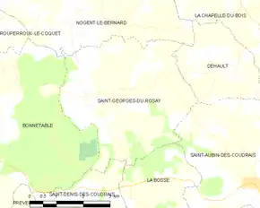 Poziția localității Saint-Georges-du-Rosay