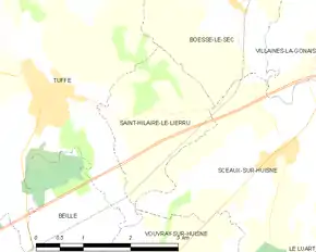 Poziția localității Saint-Hilaire-le-Lierru