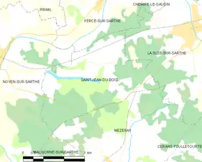 Poziția localității Saint-Jean-du-Bois