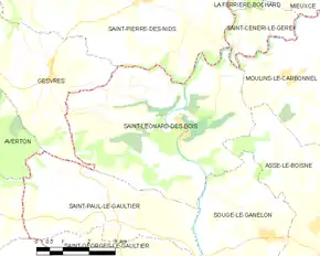 Poziția localității Saint-Léonard-des-Bois
