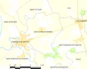 Poziția localității Saint-Ouen-de-Mimbré
