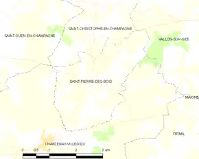 Poziția localității Saint-Pierre-des-Bois