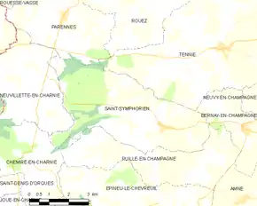 Poziția localității Saint-Symphorien