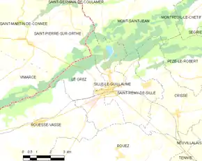 Poziția localității Sillé-le-Guillaume