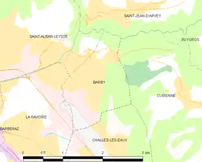 Poziția localității Barby