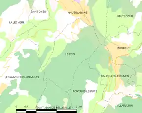 Poziția localității Le Bois