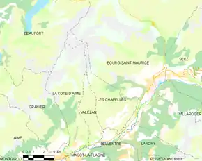 Poziția localității Les Chapelles