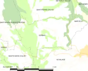 Poziția localității Gerbaix