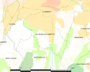 Poziția localității Jacob-Bellecombette