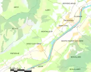 Poziția localității Montailleur