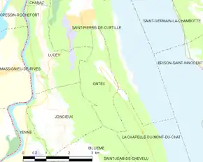 Poziția localității Ontex