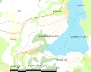 Poziția localității Saint-Alban-de-Montbel