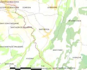 Poziția localității Saint-Béron