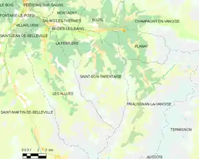 Poziția localității Saint-Bon-Tarentaise