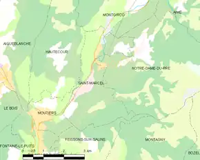 Poziția localității Saint-Marcel