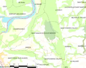 Poziția localității Saint-Maurice-de-Rotherens