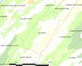 Poziția localității La Trinité