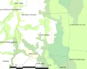 Poziția localității Verthemex