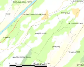 Poziția localității Villard-d'Héry