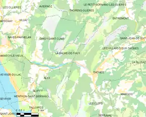 Poziția localității La Balme-de-Thuy