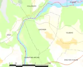 Poziția localității Chevrier