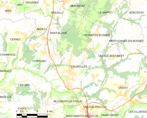 Poziția localității Cruseilles