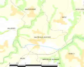 Poziția localității Hauteville-sur-Fier