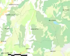 Poziția localității Mégevette