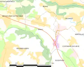 Poziția localității Nangy