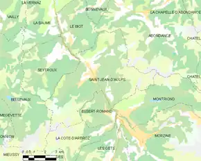 Poziția localității Saint-Jean-d'Aulps