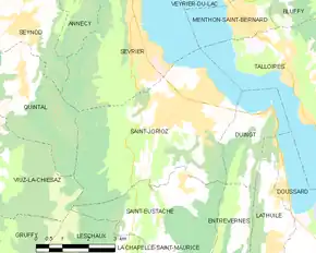 Poziția localității Saint-Jorioz