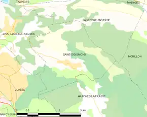 Poziția localității Saint-Sigismond