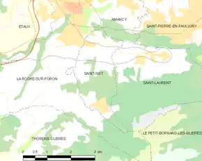 Poziția localității Saint-Sixt