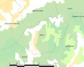 Poziția localității Saxel