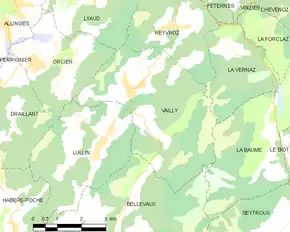 Poziția localității Vailly