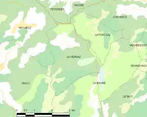 Poziția localității La Vernaz