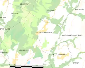 Poziția localității Vovray-en-Bornes