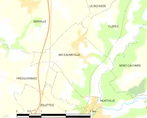 Poziția localității Anceaumeville